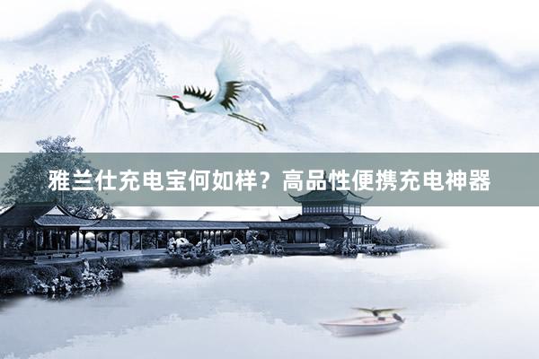 雅兰仕充电宝何如样？高品性便携充电神器